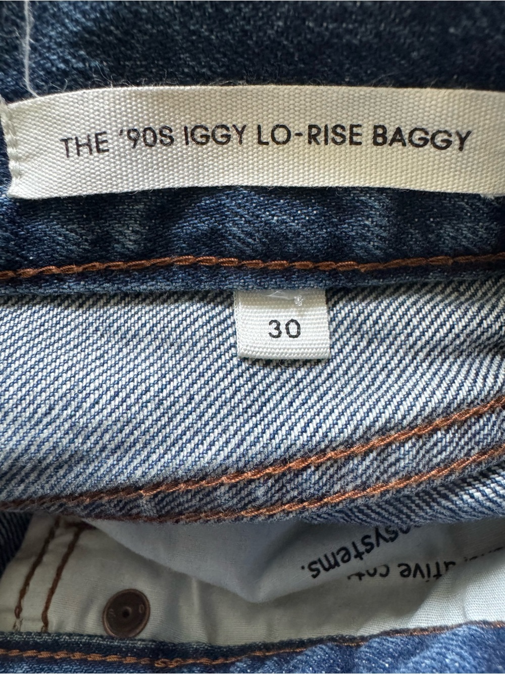 Aritzia Denim Forum The 90’s Iggy Lo Rise Baggy Wide Leg Jeans size 30 - Picture 10 of 12